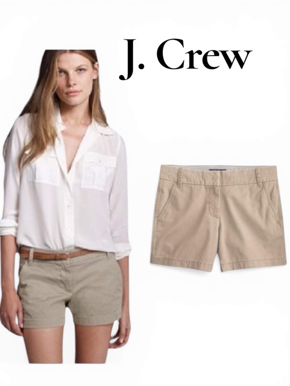 J. Crew Factory Broken-In Chino Shorts